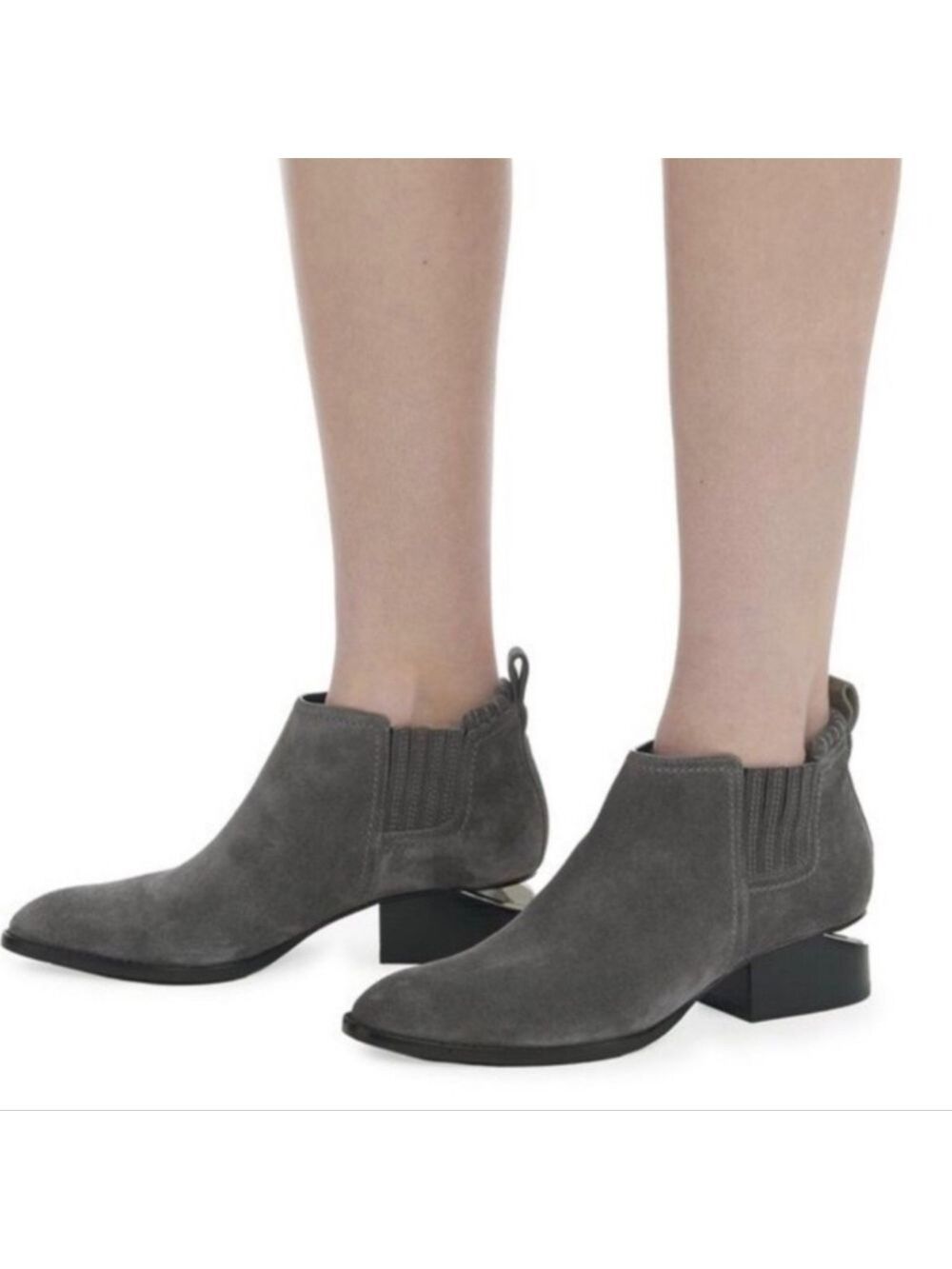 Alexander Wang Suede Ankle Chelsea Boots